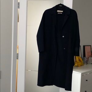 Navy Zara Handmade wool Coat